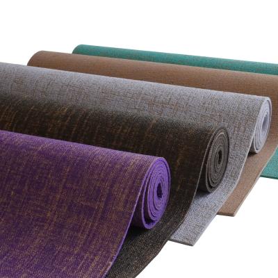 China Eco Durable Organic Yoga Mats Natural Jute Yoga Mats for sale