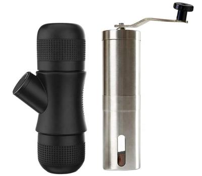 China Hotel Gift Sets Coffee Maker Travel Outdoor Camping Portable Espresso Handheld Coffee Maker with Grinder for sale