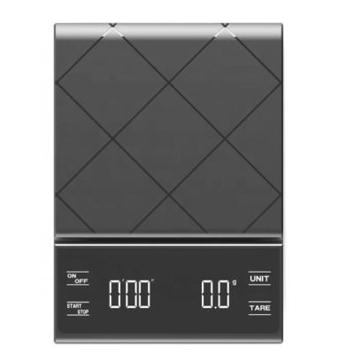 China With Electronic Scale Tray Low Price 3Kg D.C.A. Battery Digital Timer Kitchen Coffee Electronic Scale for sale