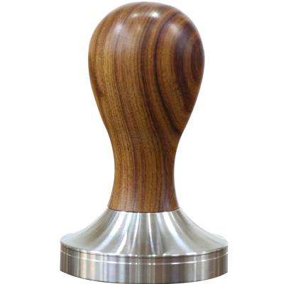 China 51mm 54mm Stainless Steel Coffee Espresso Portafilter Custom Bare Bottomless Commercial Wooden Tamper 58mm Viable With Wooden Handle for sale