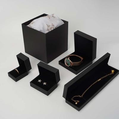 China eco-friendly & Reuse the & High Quality Fashion Logo Jewelry Necklace Earring Ring Custom Luxury Packaging Anti Dust Paper Box for sale