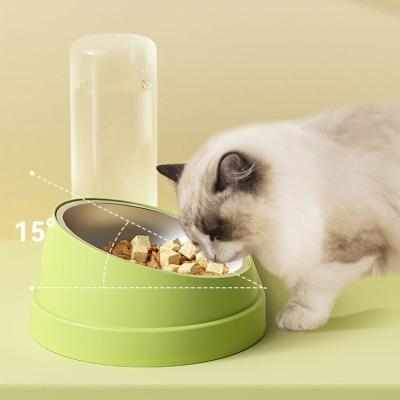 China Hot Selling Viable Portable Stainless Steel Double Wall Pet Feeder Bowl Portable Stainless Steel Pet Food Bowl Custom Dog Bowl for sale