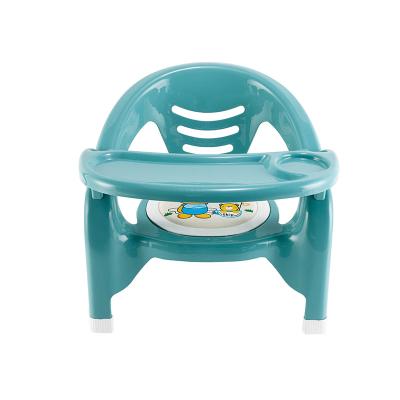 China Lovely super comfortable cartoon printed safe plastic kids dinner chairs with table and pop for sale