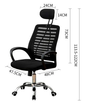 China (Size)Adjustable Office Furniture Comfortable Desk Chairs With Wheels Mesh Back Chair Fabric Office Chair for sale