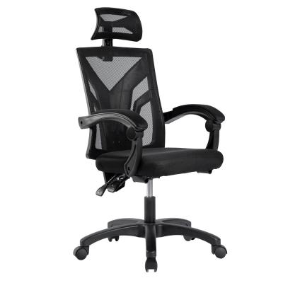 China (Height)Adjustable Comfortable Office Chairs With Wheels Mesh Chair Back Fabric Office Chair Height Can Be Adjusted Nylon Leg for sale