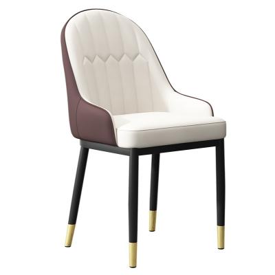 China Removable Cover Chair Home Cafe Chair Stain Nordic Luxury Modern Minimalist Leather Chair for sale