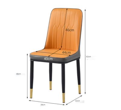 China Nordic Luxury Dining Chair Home Makeup Chair Modern Minimalist Stool Removable Cover, Stain Leather Chair for sale