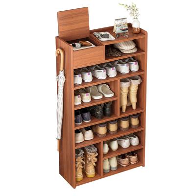 China (Size) Large Capacity Adjustable Universal Indoor Single Shoe Rack Wooden Cabinet For Storage for sale