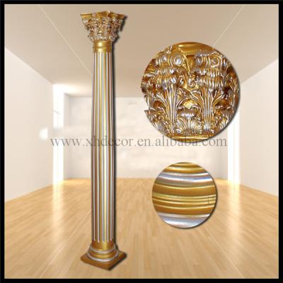 China Hollow Roman Column /Home Decor PU Roman Column /frp decoration pillar/indoor decorative columns for sale