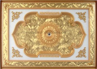 China Artistic Ceilings Architectural Accents - Decorative Rectangular Burgundy Bracade and Hog Ceiling Medallion for sale