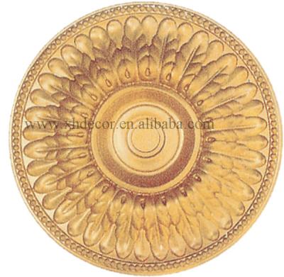 China Artistic Small Ceilings Bruge Gold Sun Flower Antique Flower Ceiling Tile for sale