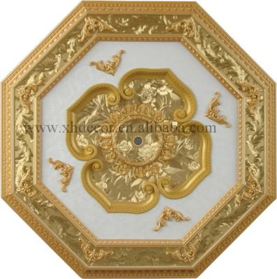 China Artistic Ceilings Luxury Square Non Aluminum Ceiling Medallion Ceiling for sale