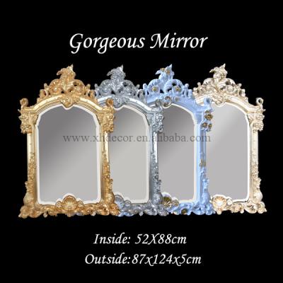 China Decorative empire style decorative mirror with urn and leaf motif antique mirror for sale