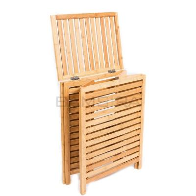 China Square Folding Bath Bamboo Basket Laundry Basket /Bamsira_Factory for sale