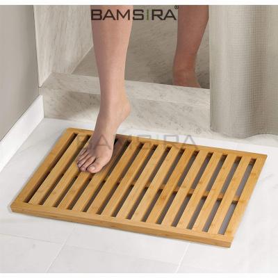 China Sustainable Non-Slip Bamboo Bath Bat For Indoor And Outdoor Use / Bamsira_BSCI for sale