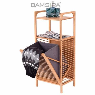 China Heavy Duty Bamboo Handles/Bamsira_BSCI Laundry Basket for sale