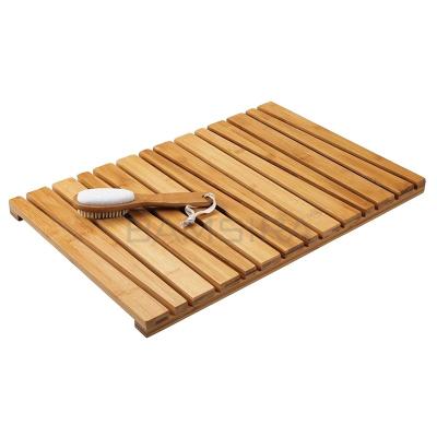 China 100% Sustainable Bamboo Wood Luxury Shower Floor and Bath Mat for sale