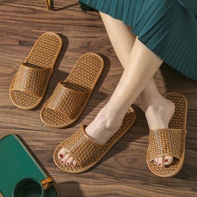 China Cushioning Autumn Wood Grain Linen Fabric New Style Linenlinen Fabric Summer Spring Cloth Indoor Slippers for sale