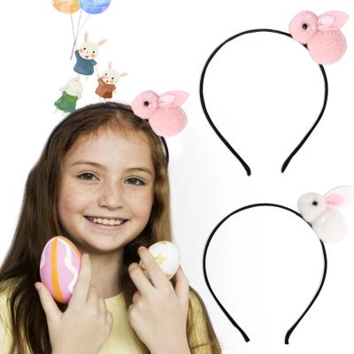 China Wholesale 2022 Beautiful Make Easter Colorful Pop It Bunny Hair Accessories Kids Easter Cute DIY Hair Ornaments for sale