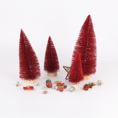 China 2019 new designmini needle pine red pine needle table artificial christmas tree for sale