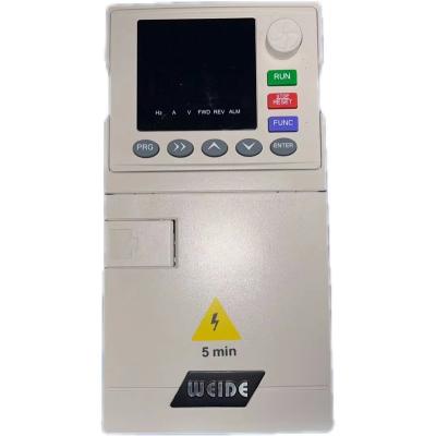 China WEIDE C100 VFD 2.2KW vector control frequency converter 3 phase variable frequency inverter 50*160*170 for sale