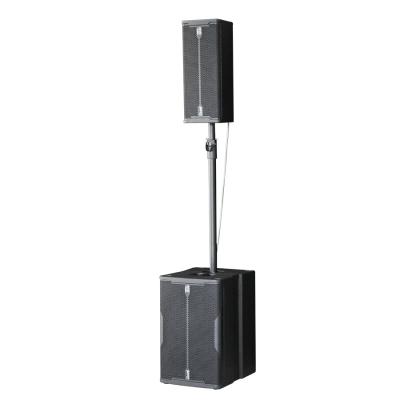 China 2x6.5 Inch Powered Column Speaker Outdoor System Set Dare Audio C1 PRO for sale