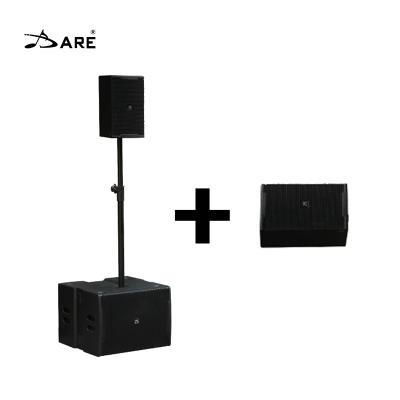 China Dare Portable 2 Way Line Array Speaker System With Active PA Systems Te koop