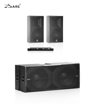 China DARE 12 Inch 15inch FullrangePowered Subwoofer Speaker Dual 18