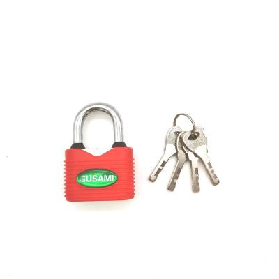 China Yiwu Market Factory Pujiang Rubber Plastic Mix High Quality Cover Lock Padlock Combination Suction Card for sale