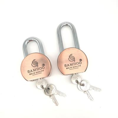 China Beam Plated Red Round Steel Lock 65mm Long for sale