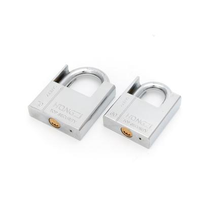 China Copper Beam Lock Cylinder Iron Chrome Plating Half Pack Atomic Key Padlock Door Window Lock for sale