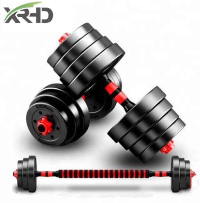 China 20kg Dumbbell Bitumen Weight Adjustable Shaft Barbells Durable / Eco-Friendly Jiuli Fitness for sale