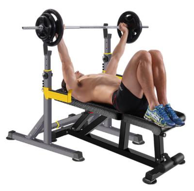 China Wholesale Waist Adjustable Gym Barbell Rack Floding Squat Rack Adjustable In Power Squat Rack for sale