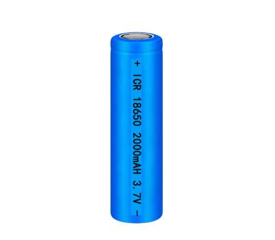 China Toys flat head 18650-2000mah-3.7v lithium battery, lithium battery pack for medical instruments, bone drill battery for sale