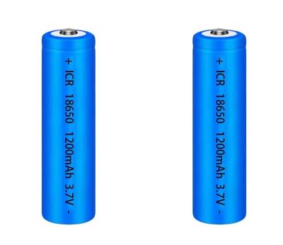 China Toys 18650 1200mAh 3.7V led rechargeable lithium ion battery lithium battery for small household appliances fan for sale