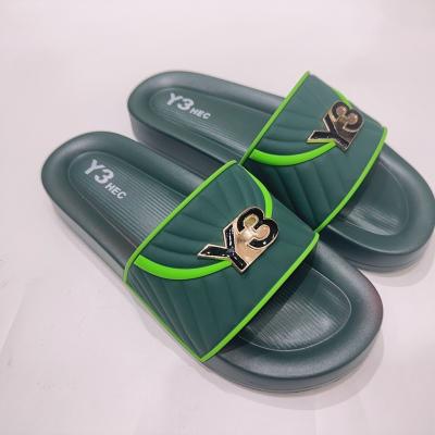 China Cushioning 2023 new style both size for man and women slipper Custom Logo Slides outdoor beach slippers big size wholesale luxury shoes for sale