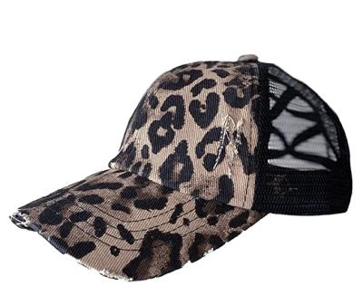 China OEM 2022 COMMON Trucker Hats Custom Printing Plain Logo Ponytail Mesh Truckers Hats for sale