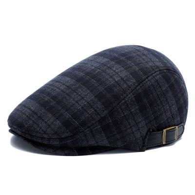 China French Traditional Image Style Classic Plaid Berets Men Women Men Women Men Beret Casual Englad Hat for sale