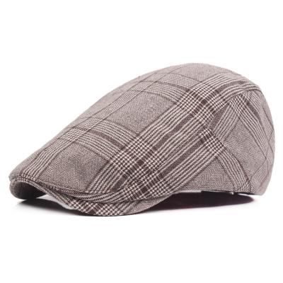 China Peake-hat Male Winter Woolen Beret Hat Men's Casual Octagonal Big Picture Warm Felt Hat Size for sale