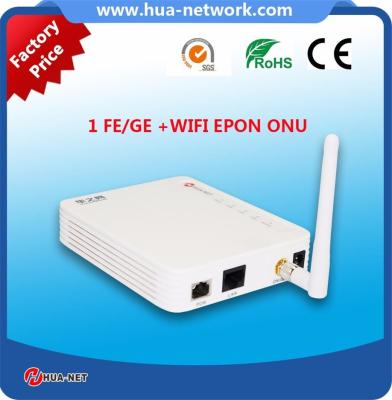 China FTTH ONU/Fiber ONU 1GE+WIFI EPON/GEPON ONU with ZTE/Cortina/MTK chipset for sale