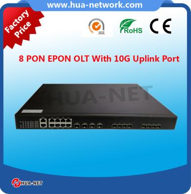 China 1U Metal Black BDCOM OLT 8 PON Ports 10G EPON/GEPON Layer 3 OLT with free NMS at competitive price for sale