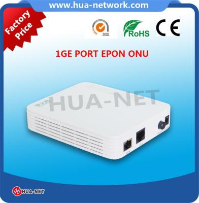 China White plastic small box Fiber ONU/FTTH ONU 1GE EPON/GEPON ONU with ZTE/Cortina/MTK chipset at low price for sale