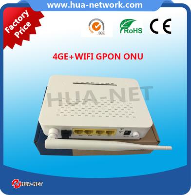 China Plastic White WIFI ONU FTTH ONU/Fiber ONU 4GE+WIFI GPON ONU/ONT with competitive price for sale