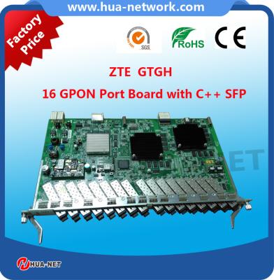 China 16 PON Ports GPON Board Card GTGH with Class C+/C++ GPON SFP Module Suitable for C320/C300 for sale