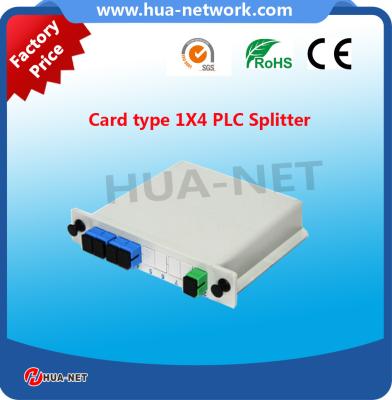 China High quality 1x4 Insert-Type Optic Splitter EPON/GPON PLC Splitter Module Fiber Optic Plc with SC/UPC for sale