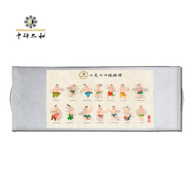 China Scroll Wall Traditional Chinese Medicine Chart For Office And Family for sale