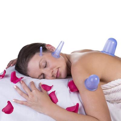 Cina Chiaro foggiare a coppa di aspirazione di vuoto di massaggio 4pcs del silicone in vendita