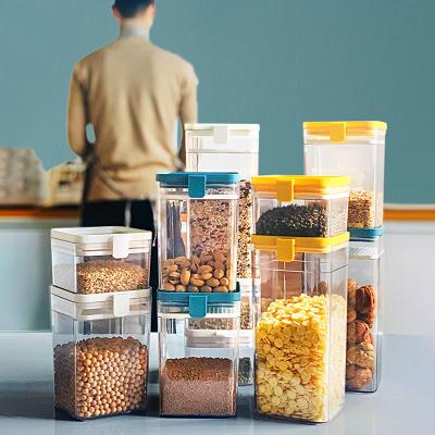 China Plastic Organizers Tight And Airtight Food Knob Pop Pantry Storage Box Eco-friendly Storage Box Sustainable for sale