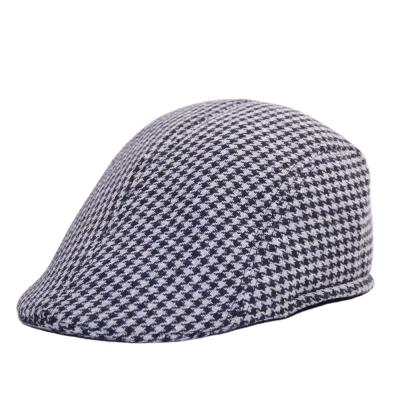 China Wholesale Checked Fashion Winter Ivy Hat For Men Houndstooth Style Women Newsboy Hat Winter for sale