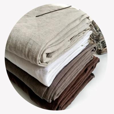 China Luxury Eco-firendly Organic Wholesale High Quality 100% Linen Linen Fabric For Bedding for sale